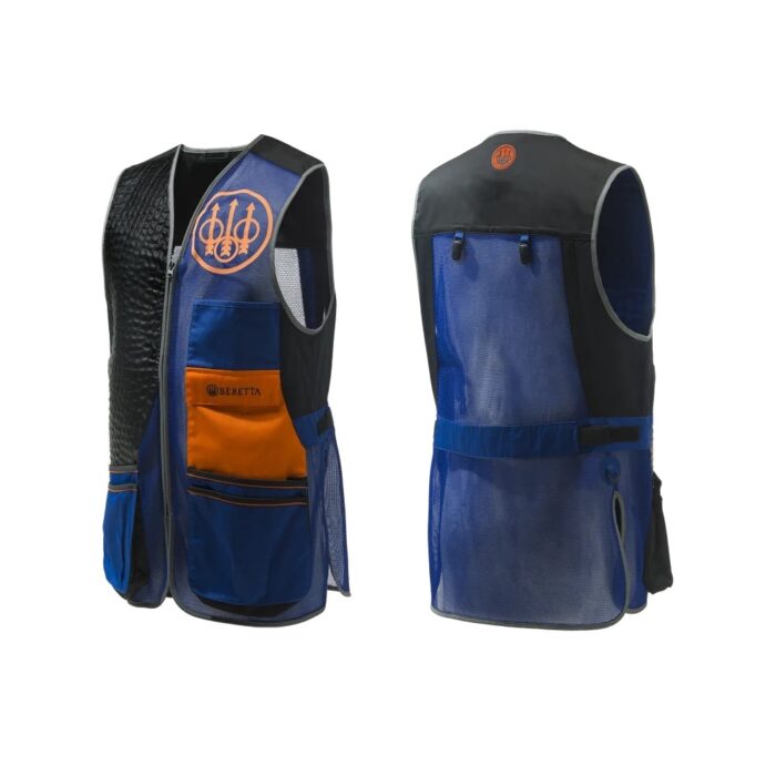 Beretta Skeet Vest Sporting EVO Blue Beretta, Black & Orange